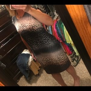 Animal print dress